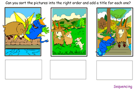 The Three Billy Goats Gruff - Literacy Smart Notebook Activities