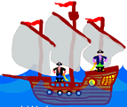 The Little Red Ship and the Pirates