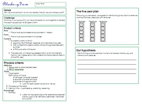 A3 Challenge and Record Sheets