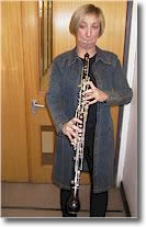 Playing  the oboe