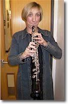 Playing  the oboe